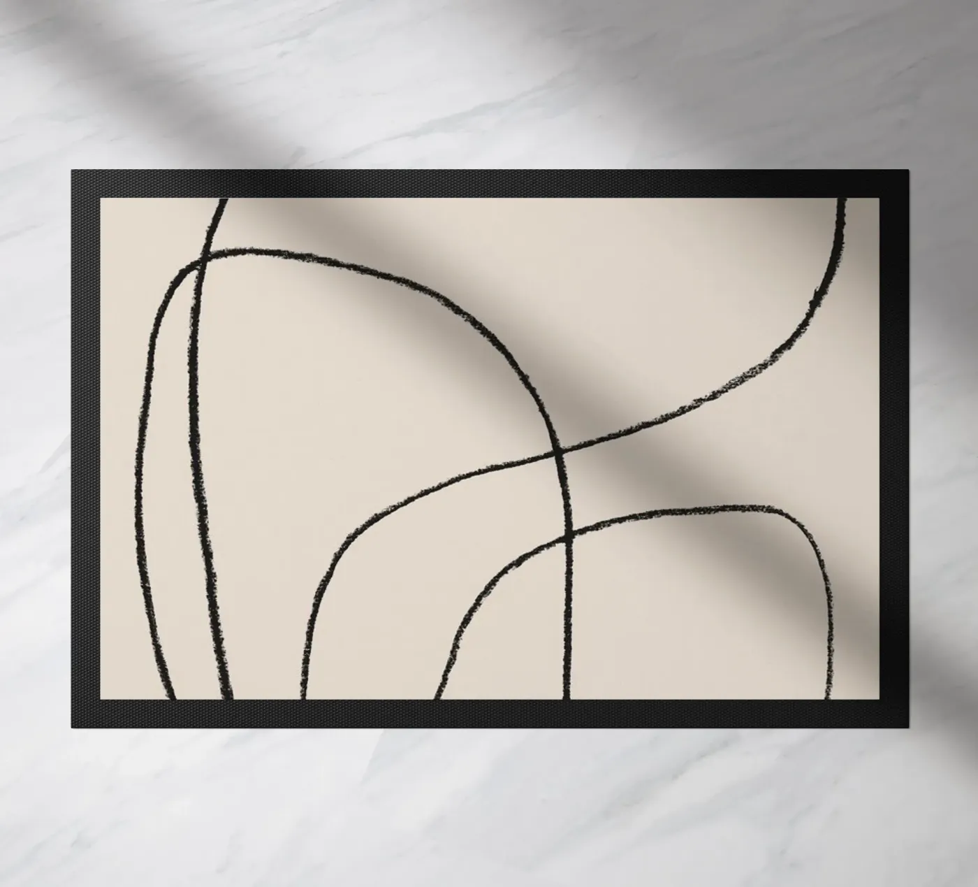 Pencil scribbles 2 doormat by NouveauPrints