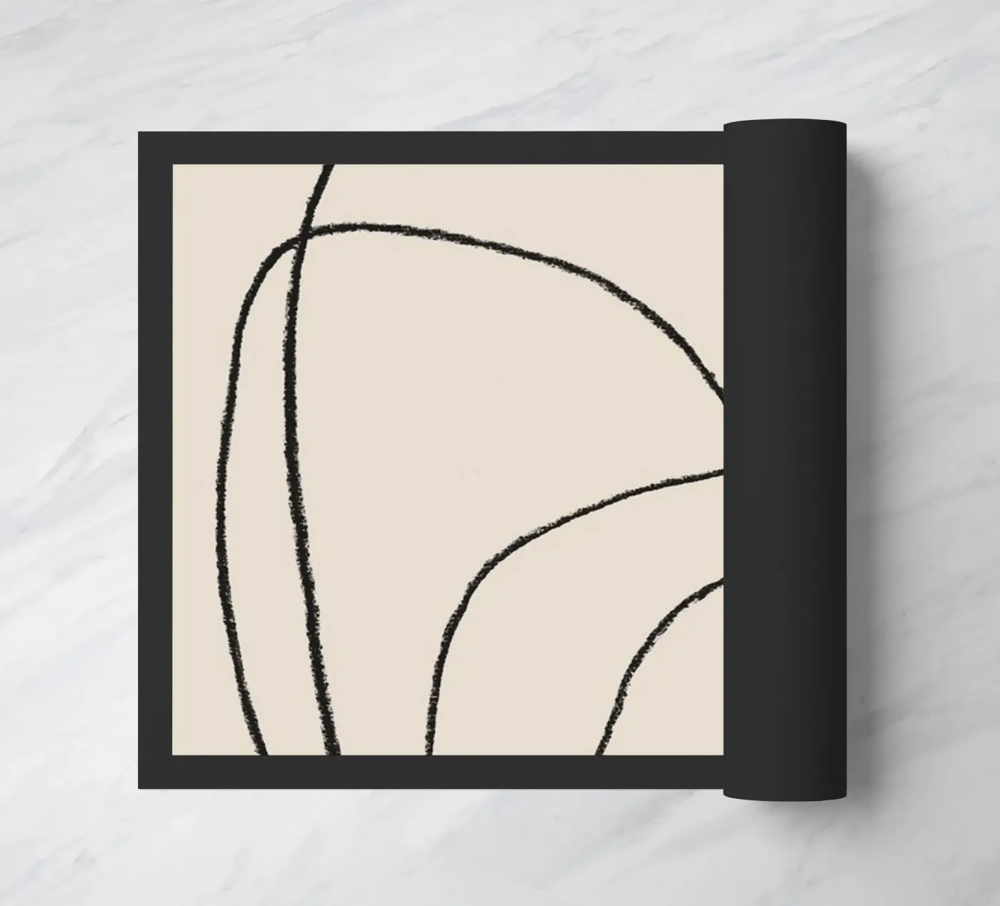 Pencil scribbles 2 doormat by NouveauPrints