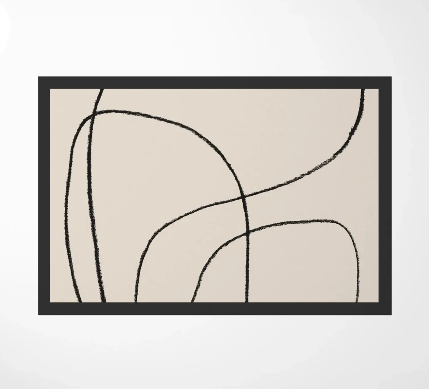 Pencil scribbles 2 doormat by NouveauPrints