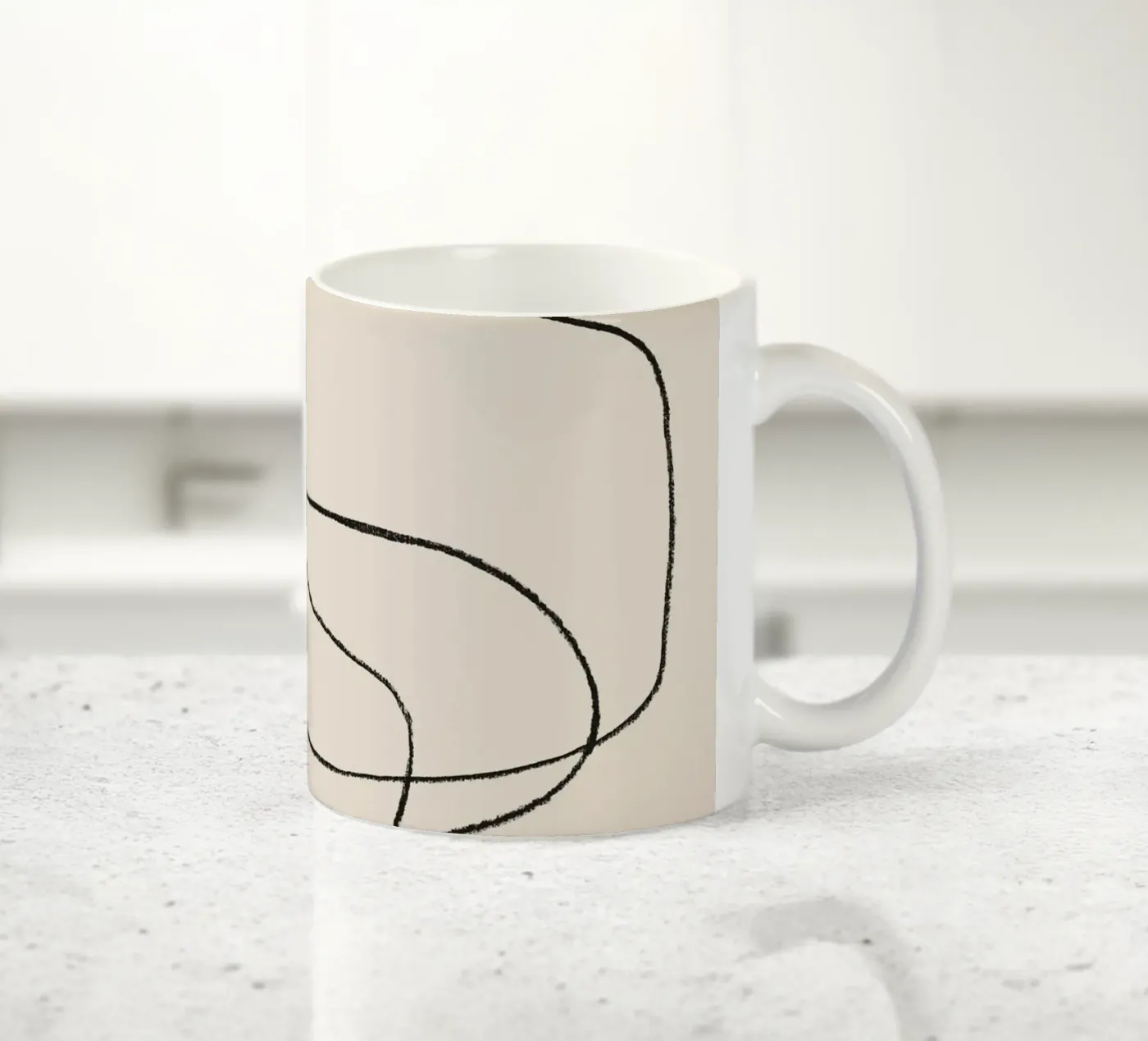 Pencil scribbles 2 ceramic mug by NouveauPrints