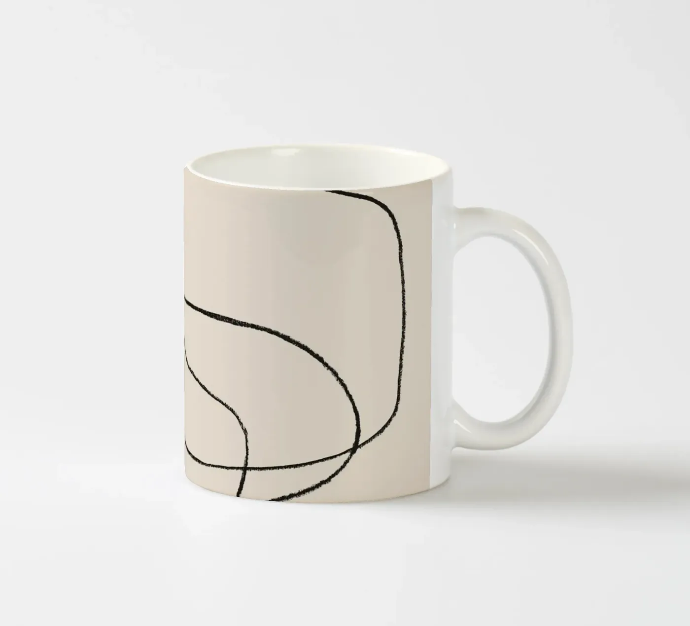 Pencil scribbles 2 ceramic mug by NouveauPrints