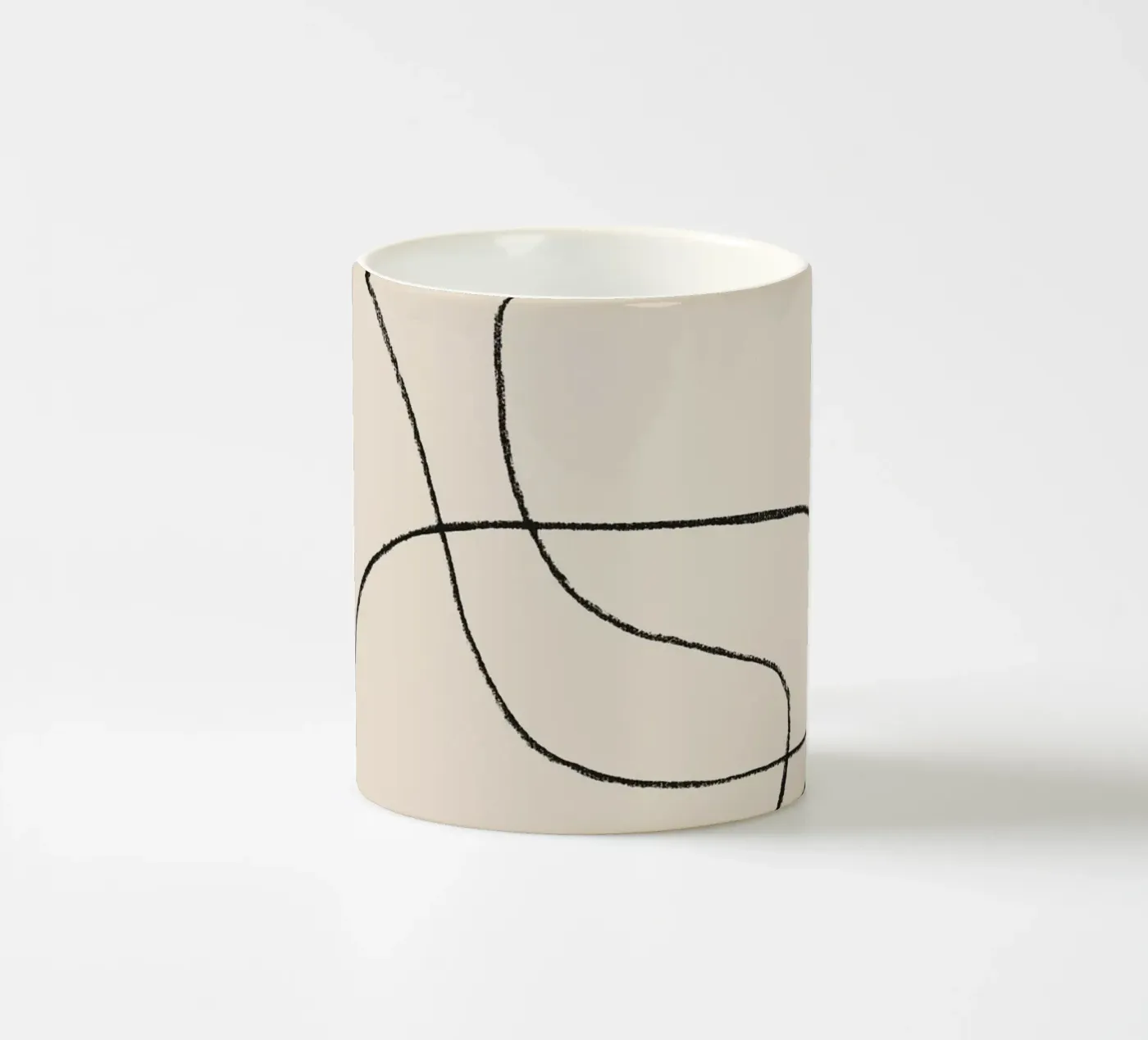 Pencil scribbles 2 ceramic mug by NouveauPrints