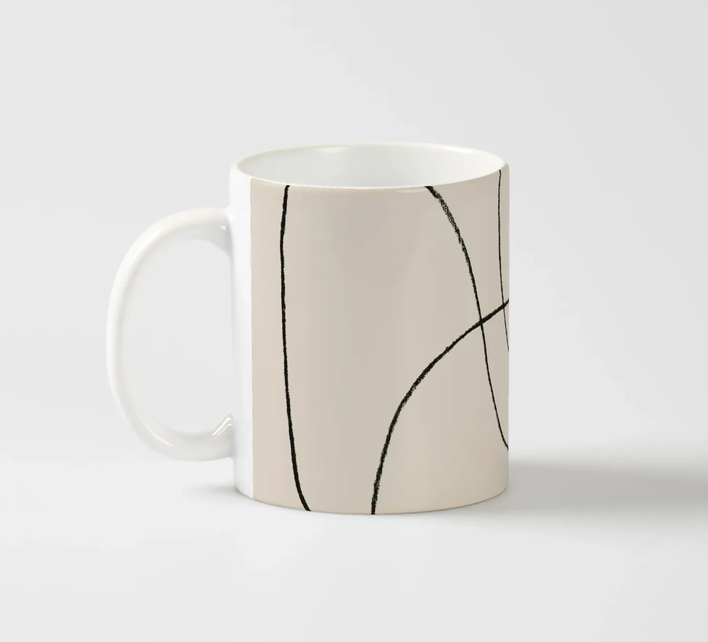 Pencil scribbles 2 ceramic mug by NouveauPrints