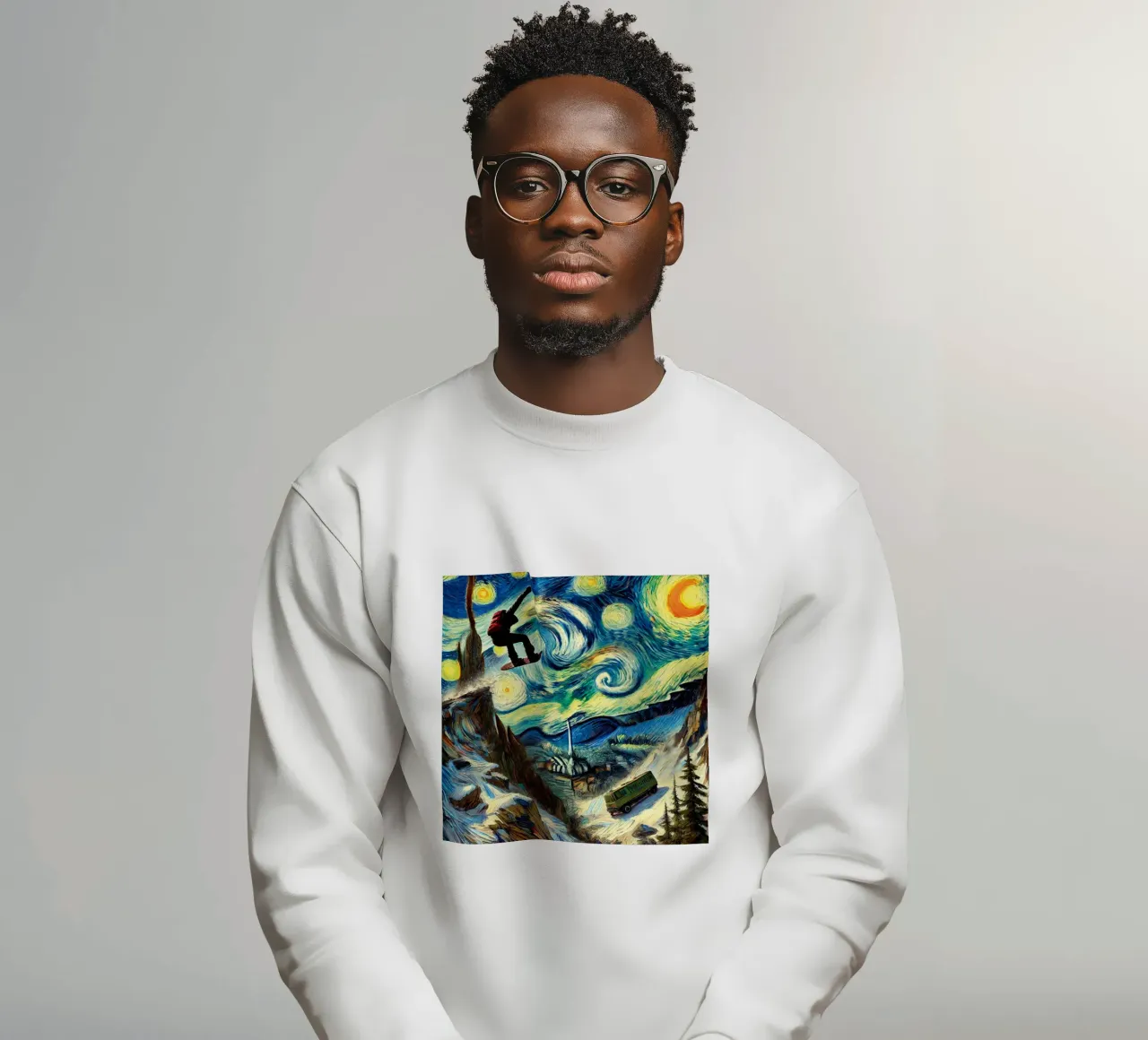 CATCH THE BUS Sweatshirt von Vintage Van Gogh