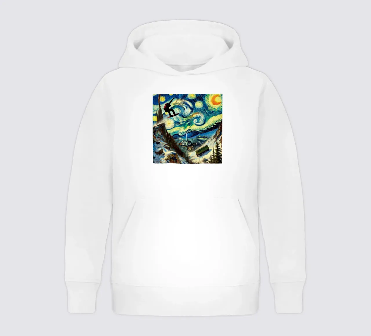CATCH THE BUS felpa bambino con cappuccio da Vintage Van Gogh