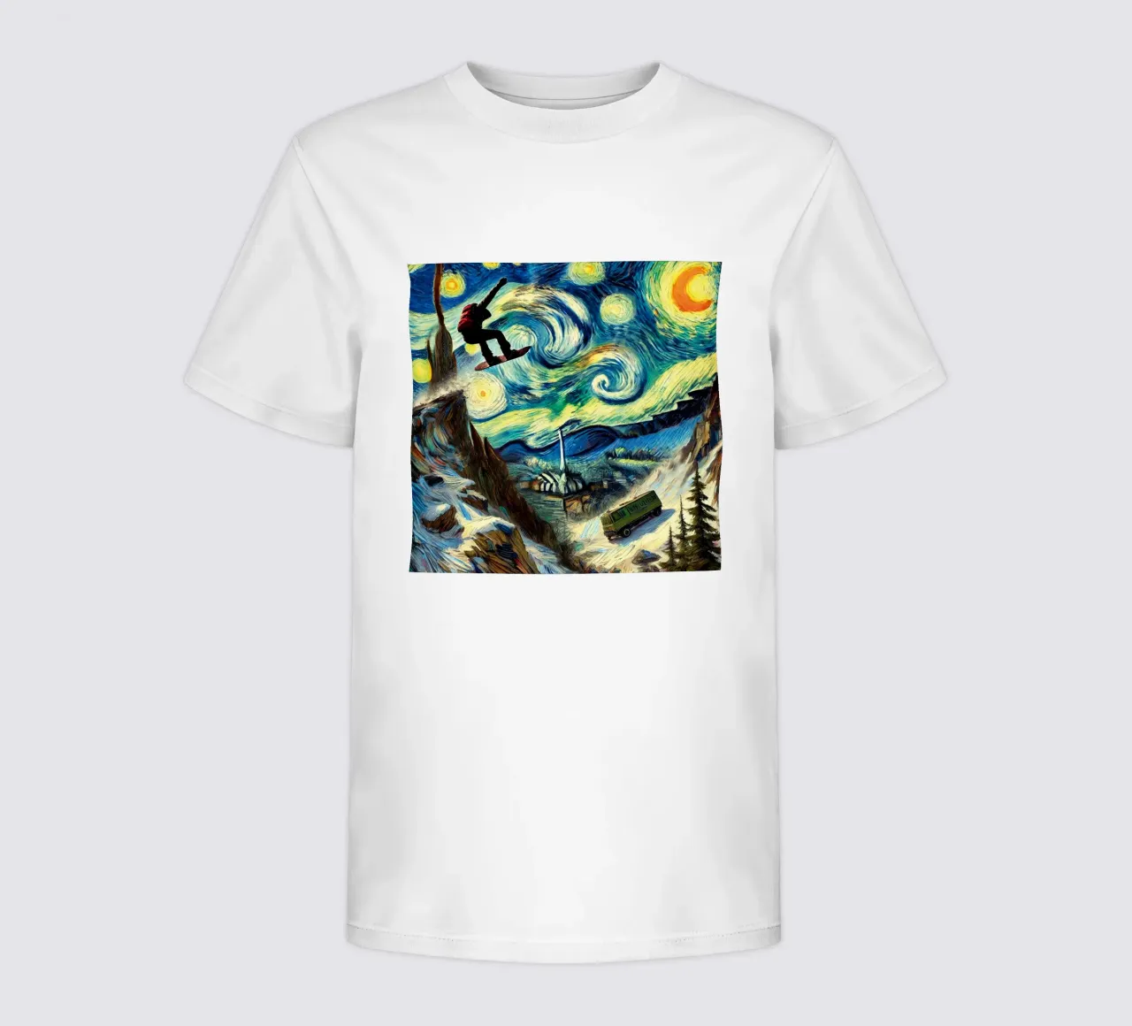 CATCH THE BUS kinder t-shirt van Vintage Van Gogh