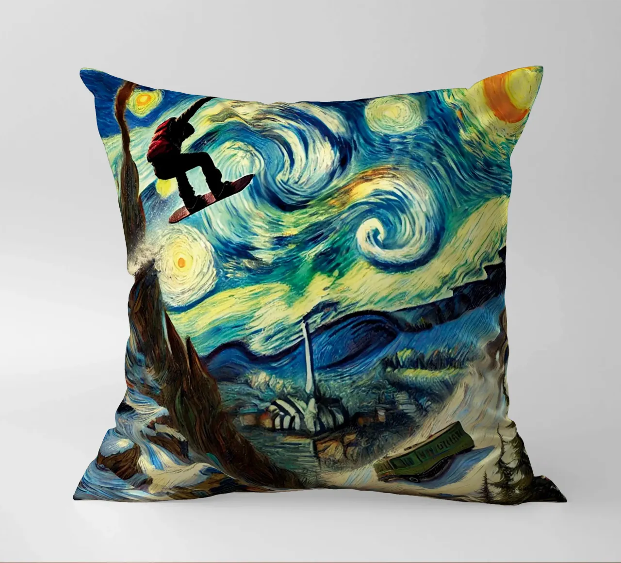 CATCH THE BUS cuscino da Vintage Van Gogh