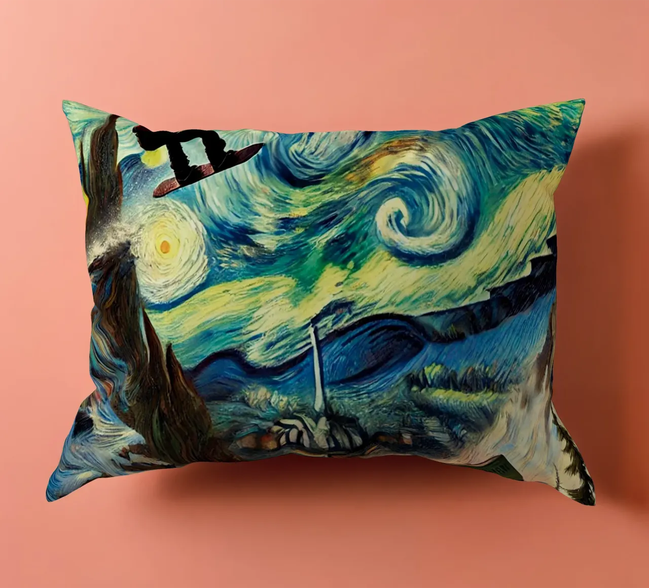 CATCH THE BUS cuscino da Vintage Van Gogh