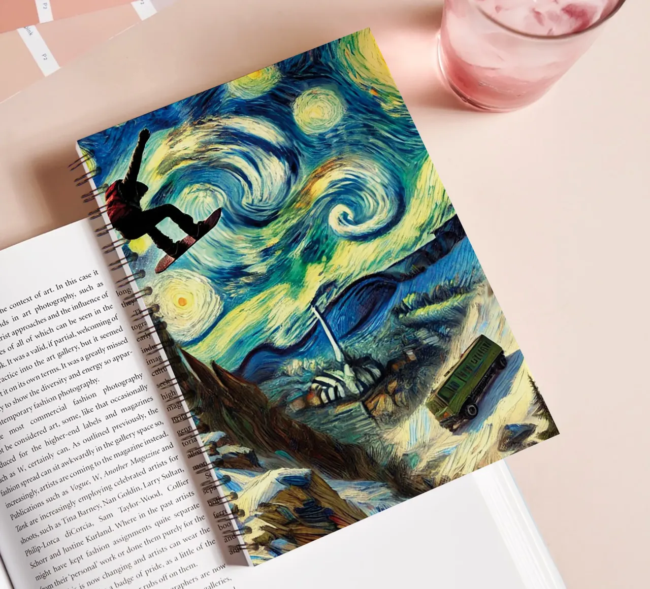 CATCH THE BUS Ringbuch von Vintage Van Gogh