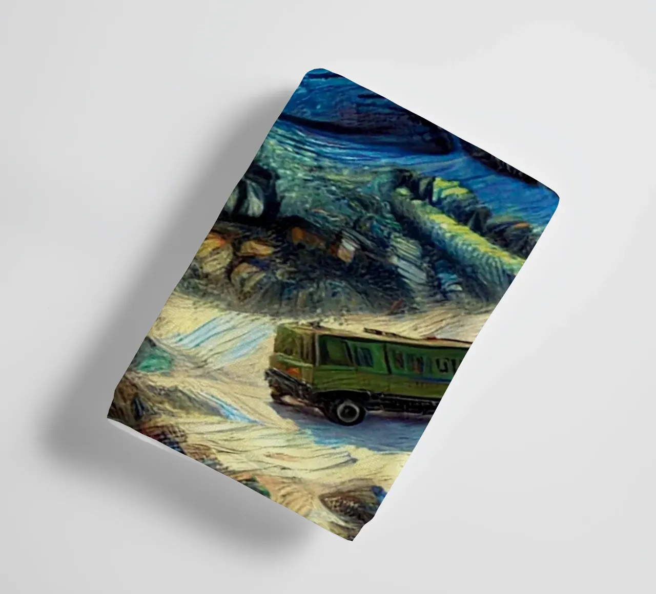 CATCH THE BUS towel by Vintage Van Gogh