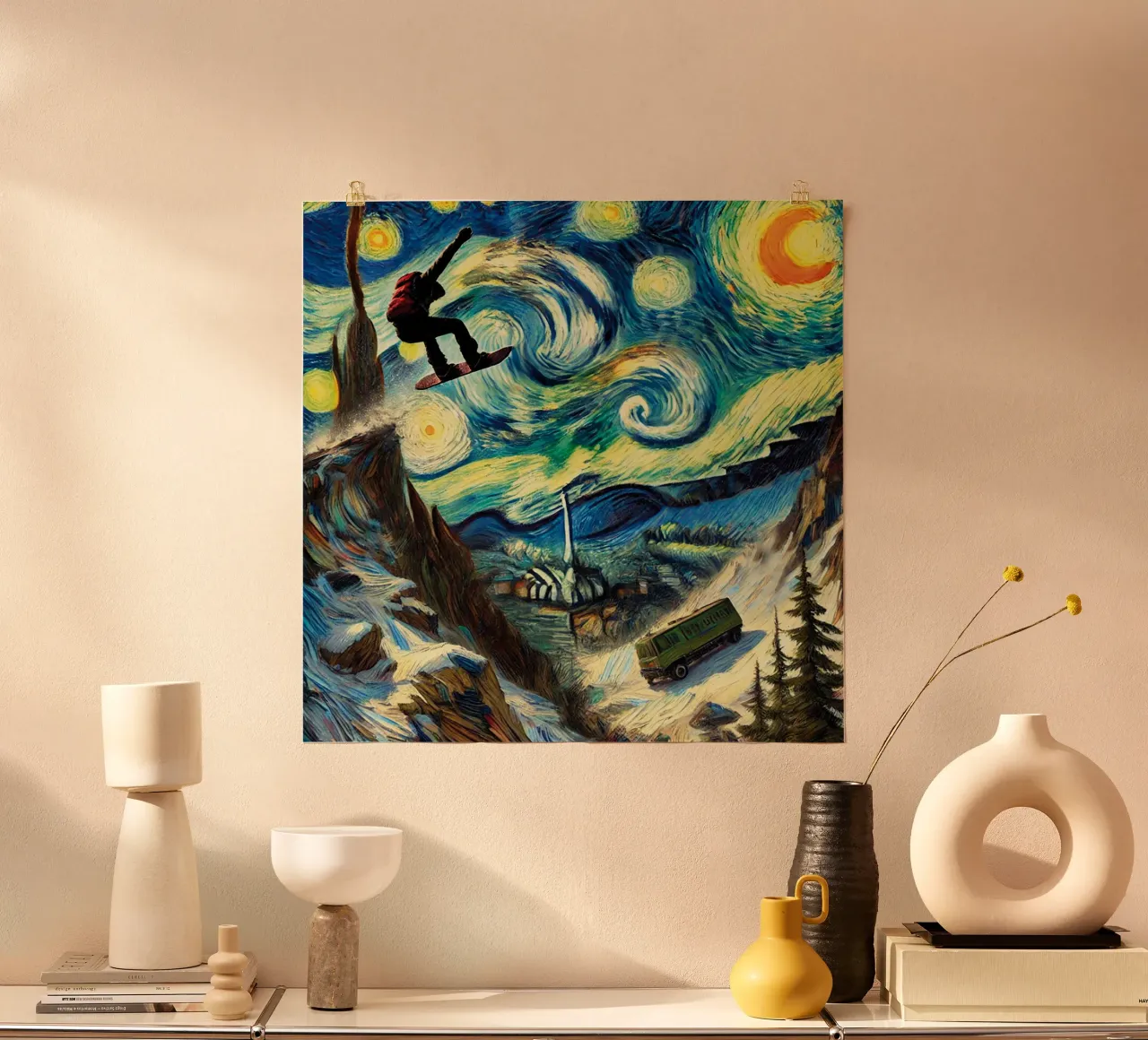 CATCH THE BUS poster da Vintage Van Gogh