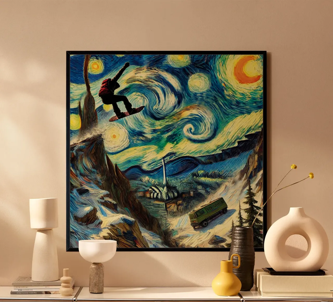 CATCH THE BUS poster da Vintage Van Gogh