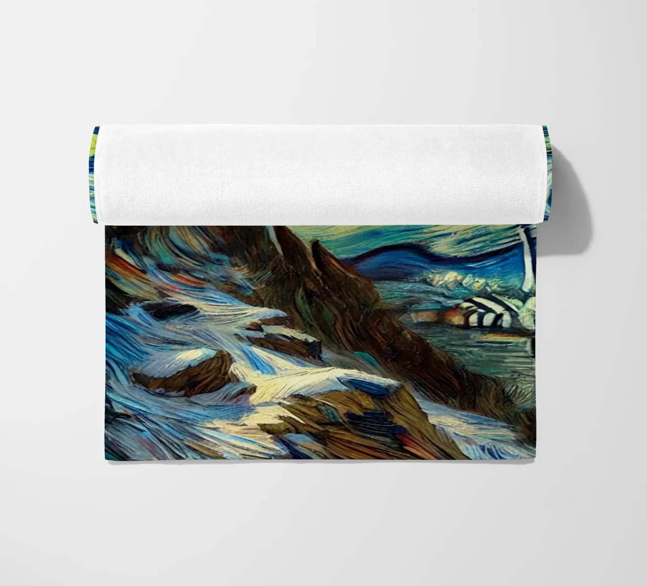 CATCH THE BUS telo mare da Vintage Van Gogh