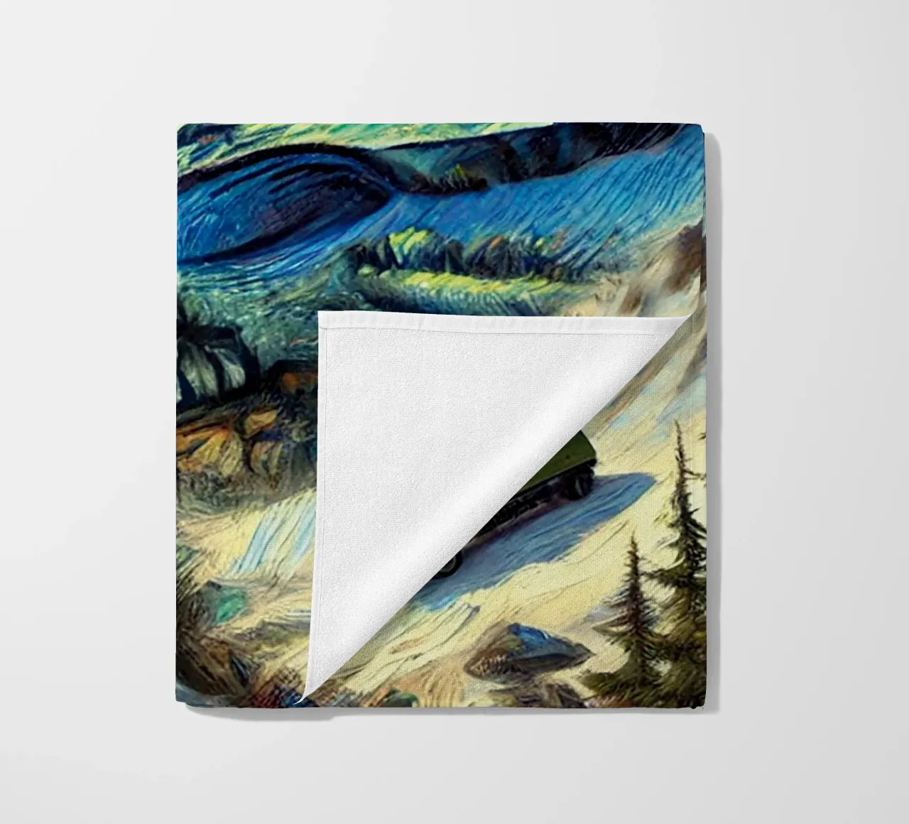 CATCH THE BUS telo mare da Vintage Van Gogh