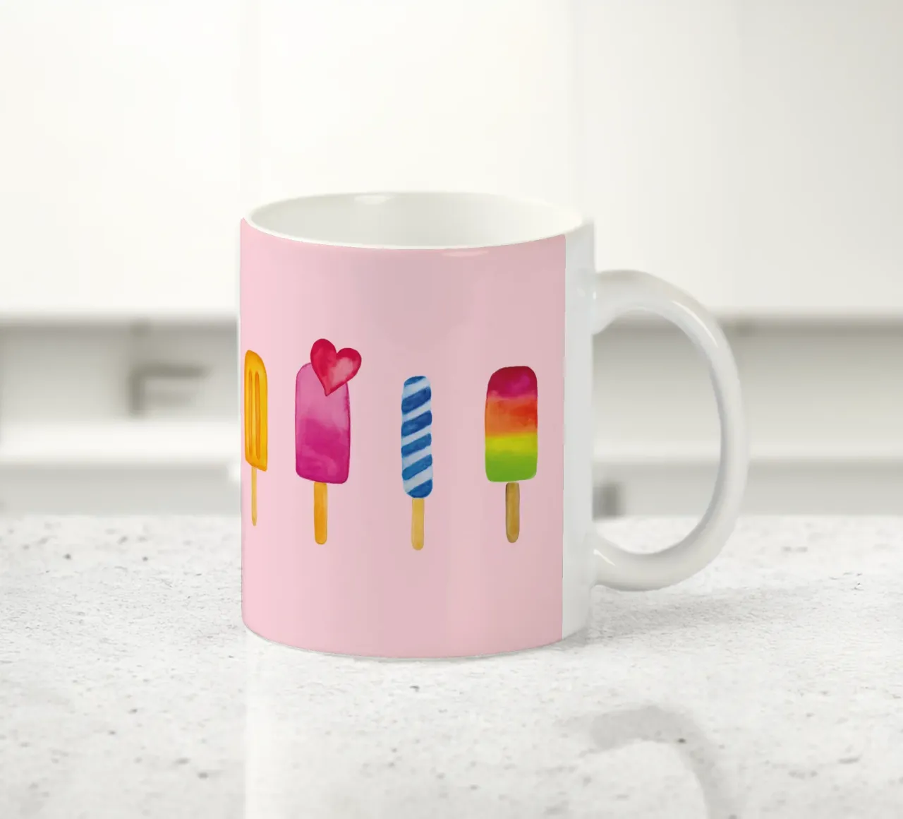 Popsicle - Ice Lolly - Ice Cream - Eis am Stiel tazza in ceramica da Petra Lang