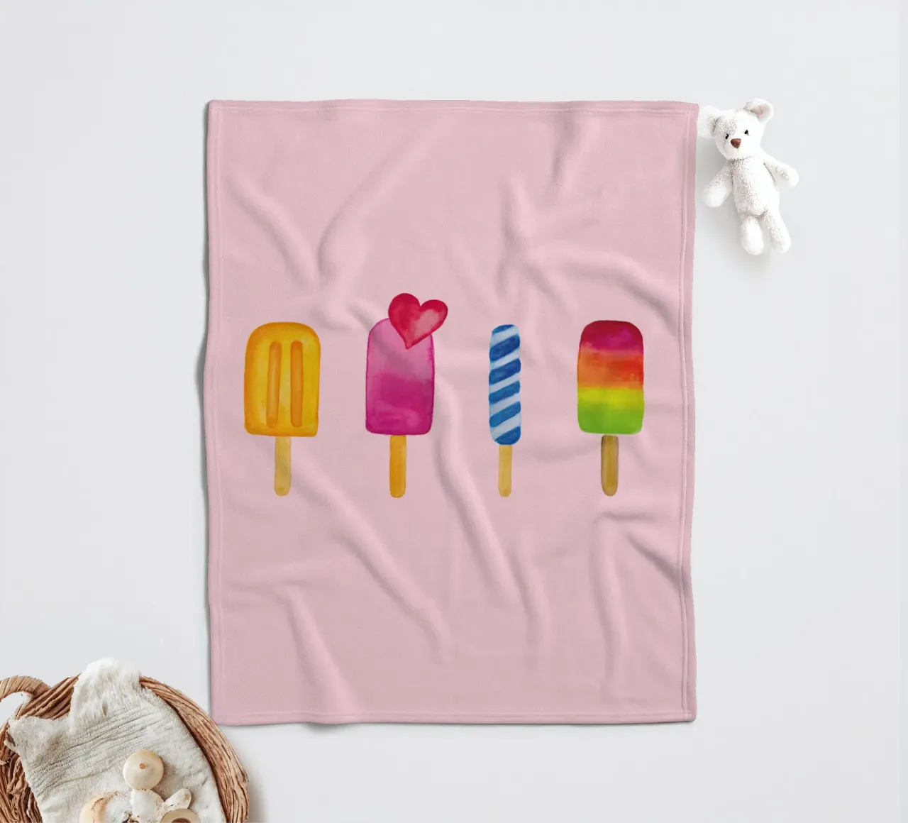 Popsicle - Ice Lolly - Ice Cream - Eis am Stiel coperta in pile da Petra Lang