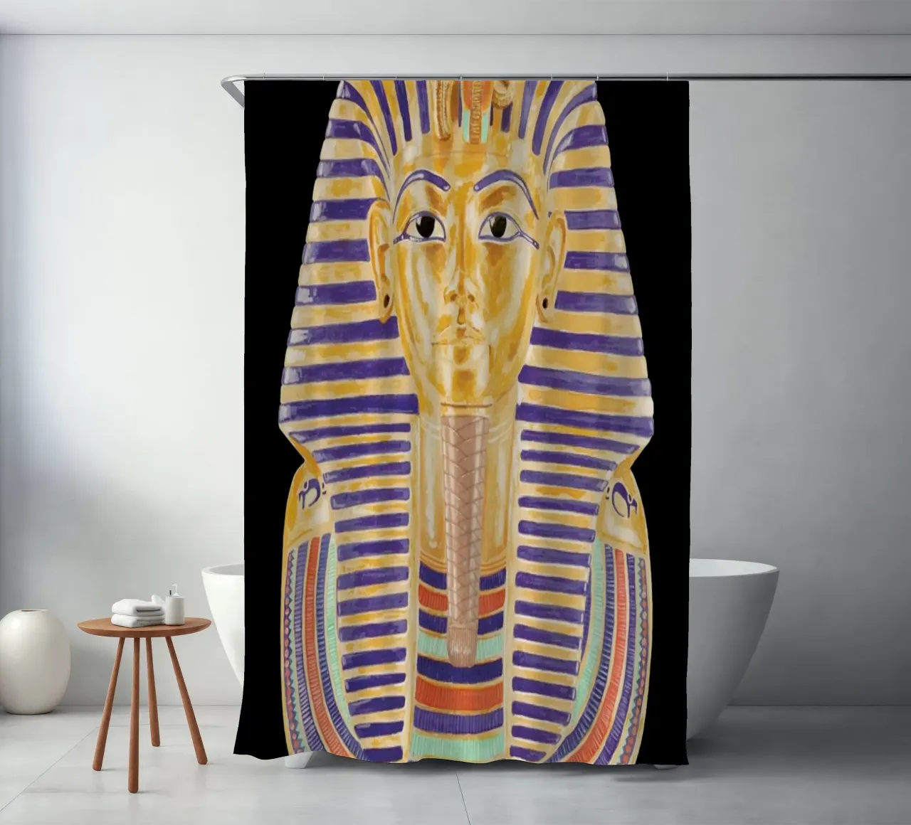 Tutankhamun Mask tenda da doccia da Florent Bodart