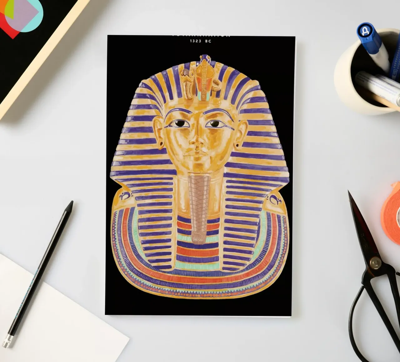 Tutankhamun Mask notebook by Florent Bodart