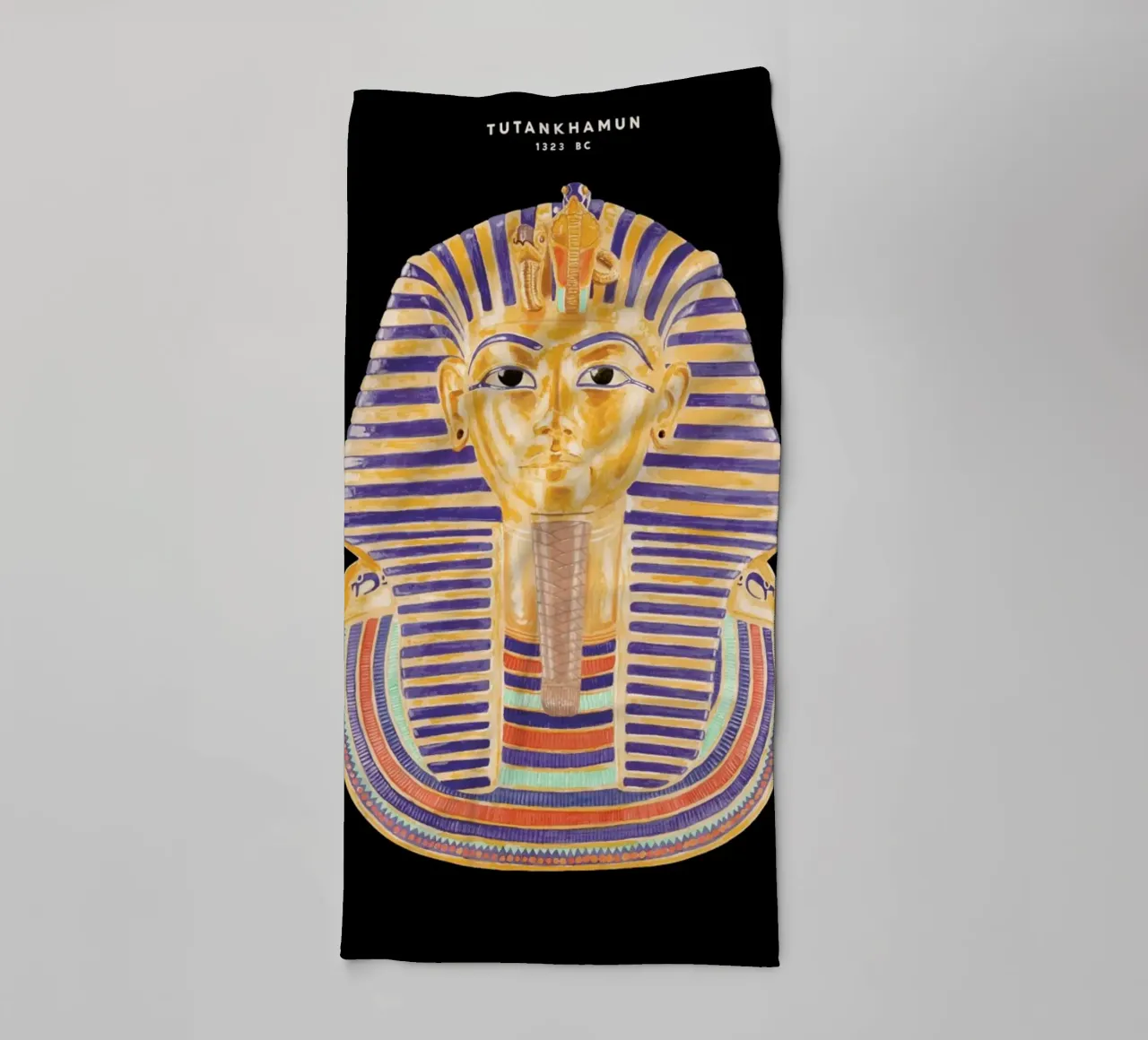 Tutankhamun Mask asciugamano da bagno da Florent Bodart
