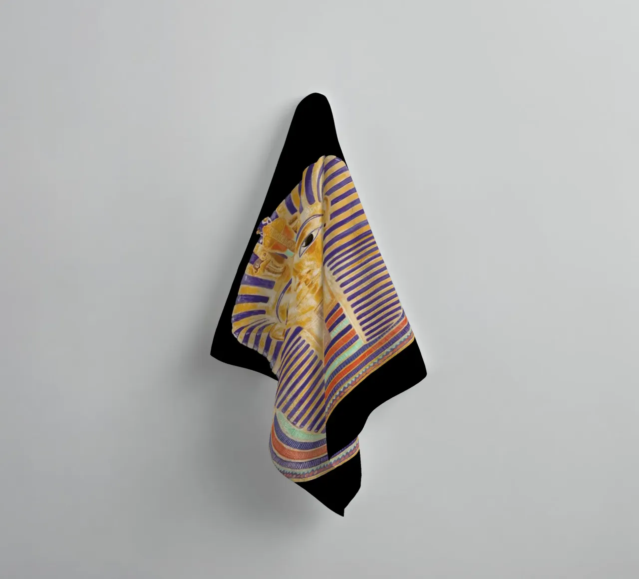 Tutankhamun Mask asciugamano da bagno da Florent Bodart