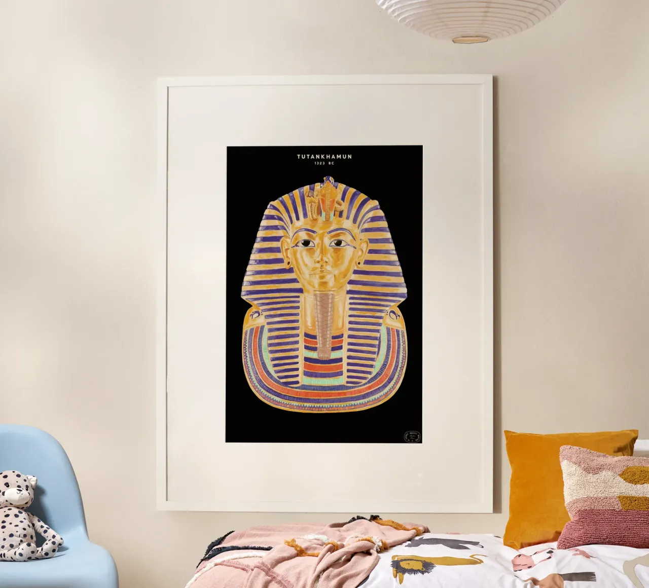 Tutankhamun Mask carta hahnemühle da Florent Bodart