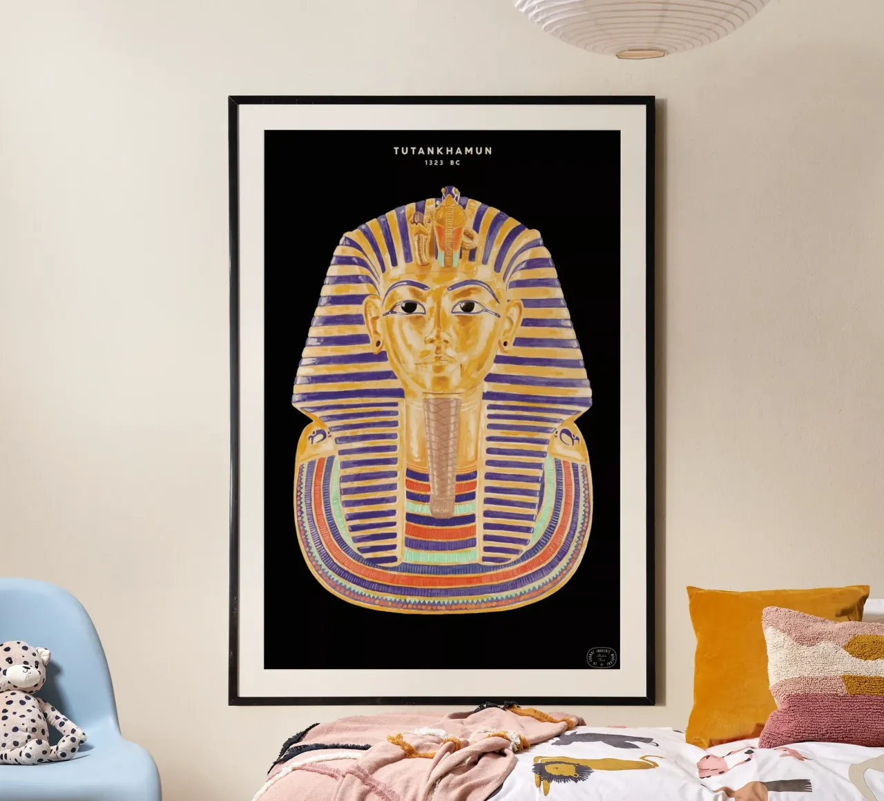 Tutankhamun Mask carta hahnemühle da Florent Bodart
