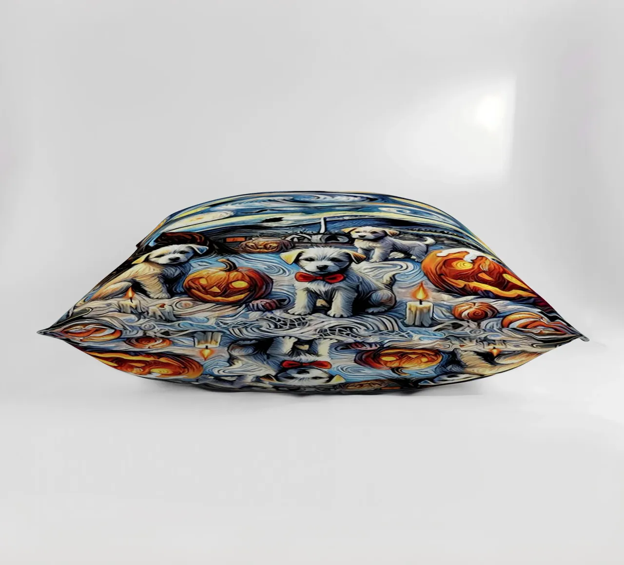 Happy Halloween Puppy Edition cuscino da Vintage Van Gogh
