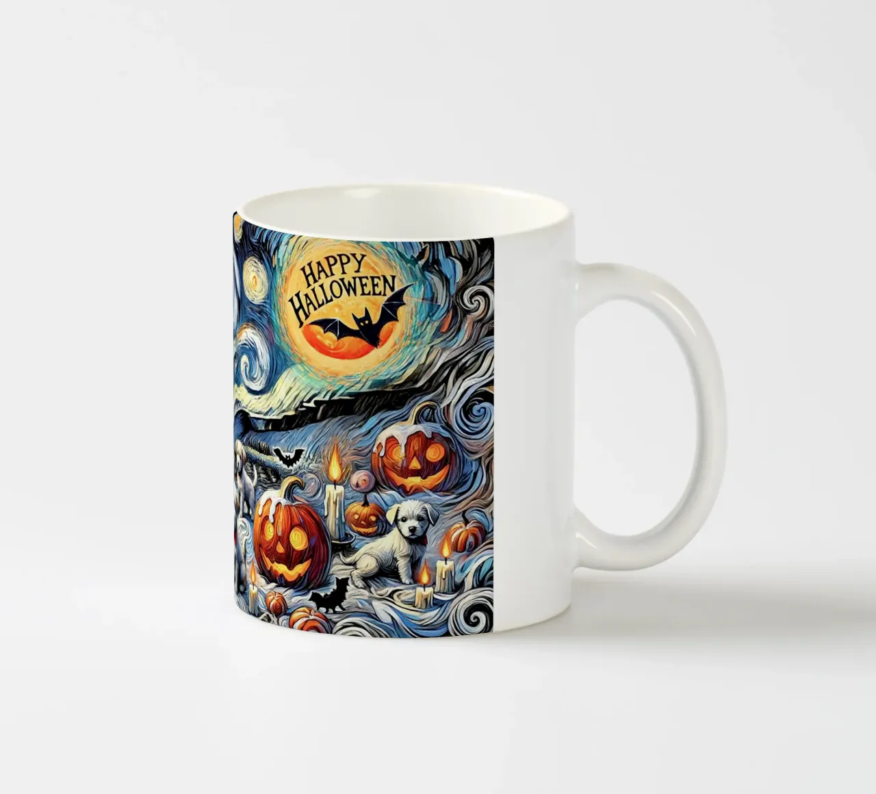 Happy Halloween Puppy Edition tazza in ceramica da Vintage Van Gogh