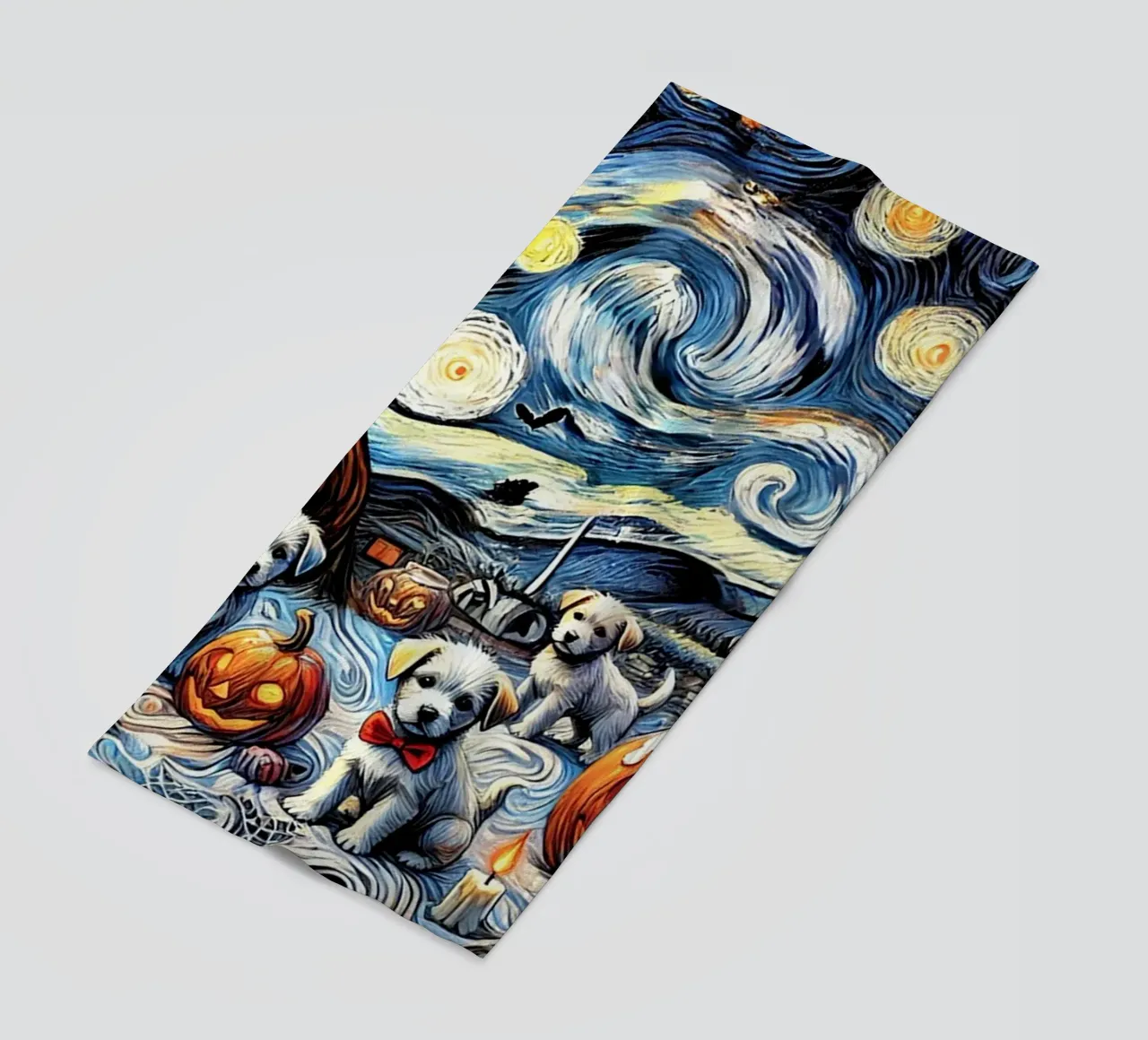 Happy Halloween Puppy Edition telo mare da Vintage Van Gogh