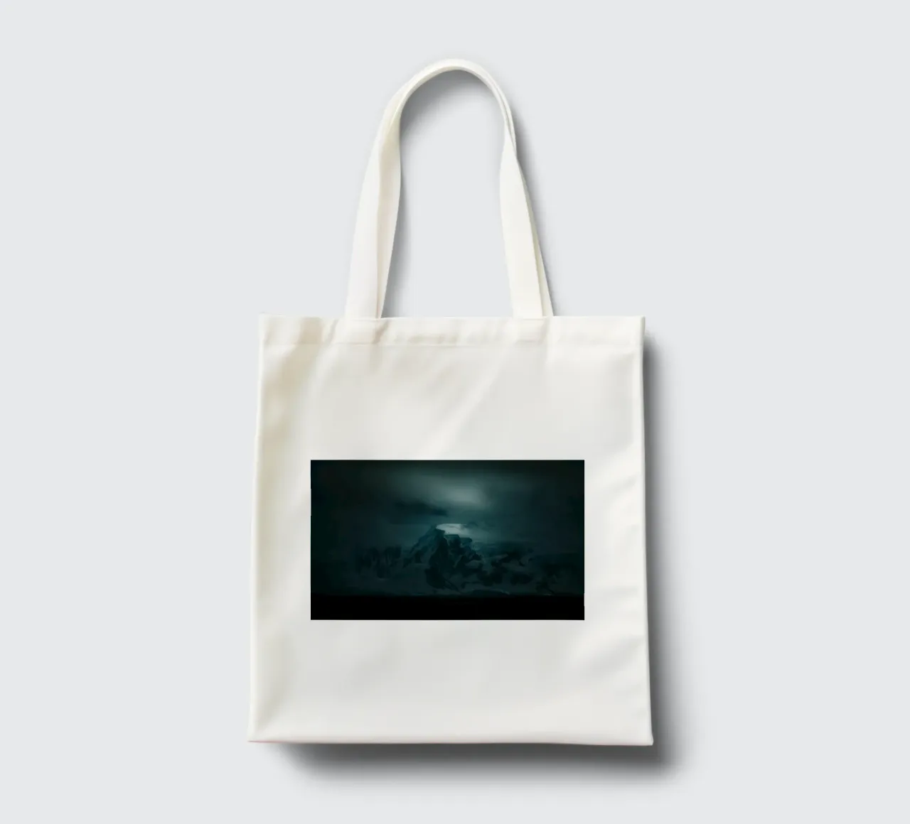 mountain ice tote bag by Earthly Visions