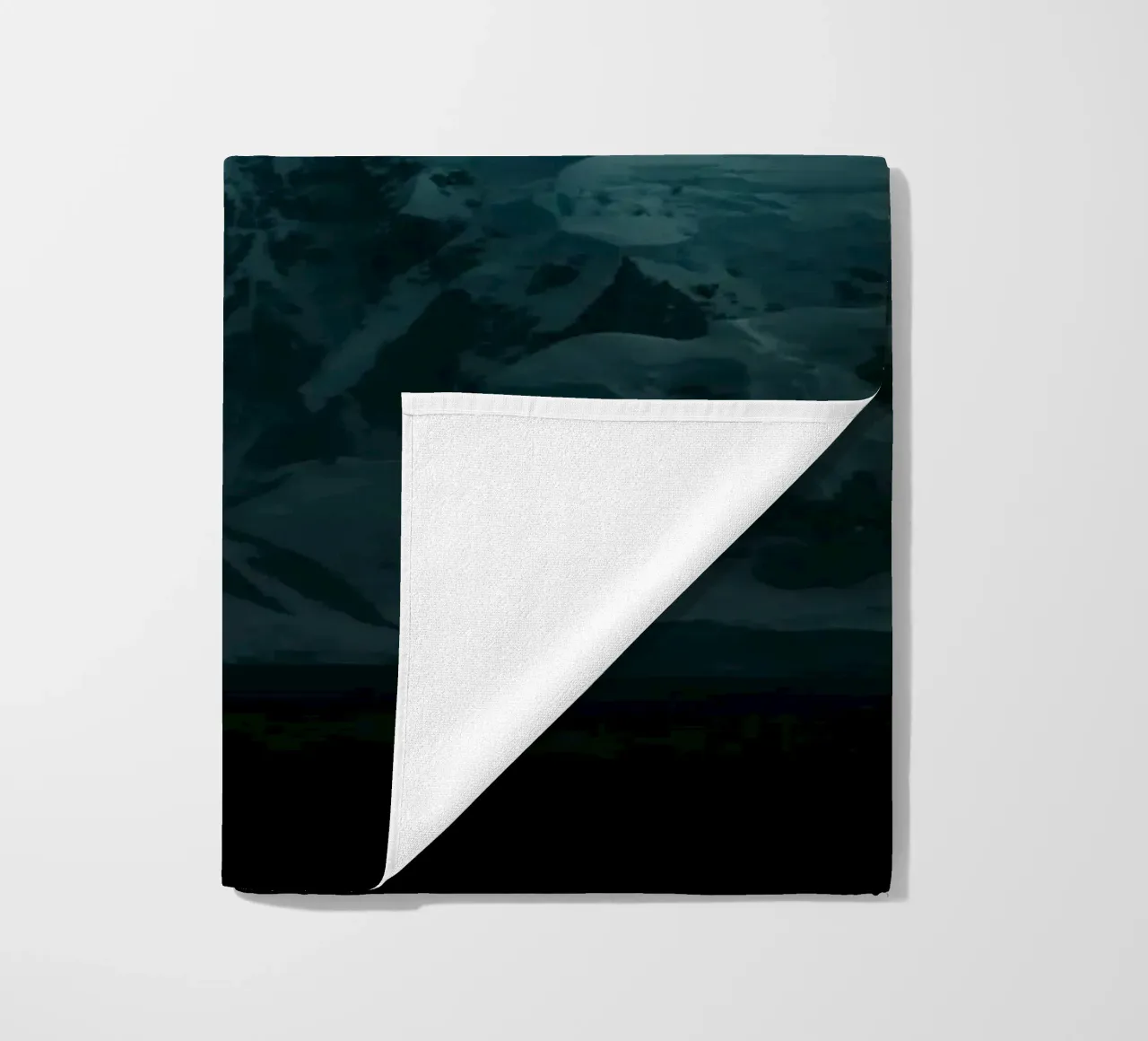 mountain ice beach towel by Earthly Visions
