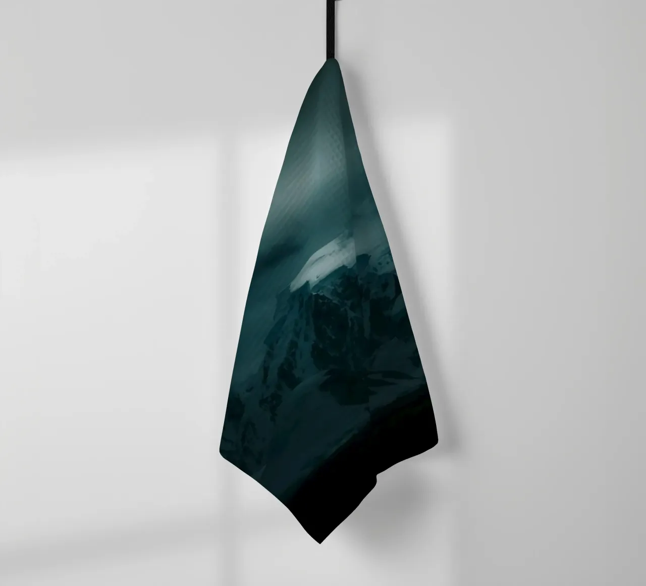 mountain ice tea towel by Earthly Visions