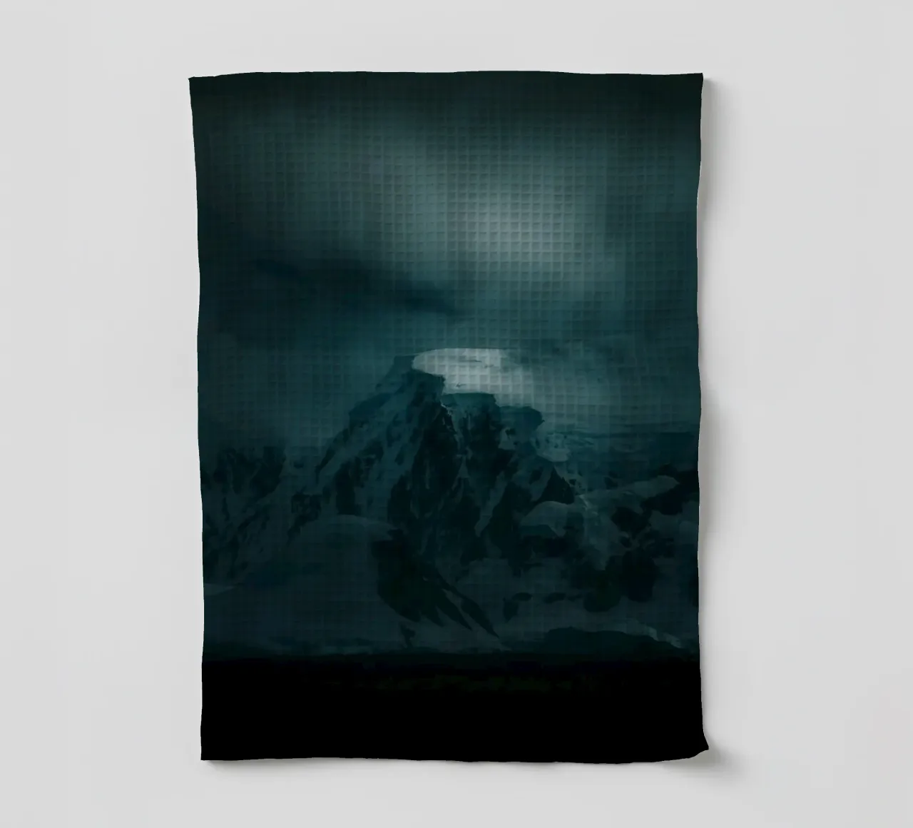 mountain ice tea towel by Earthly Visions