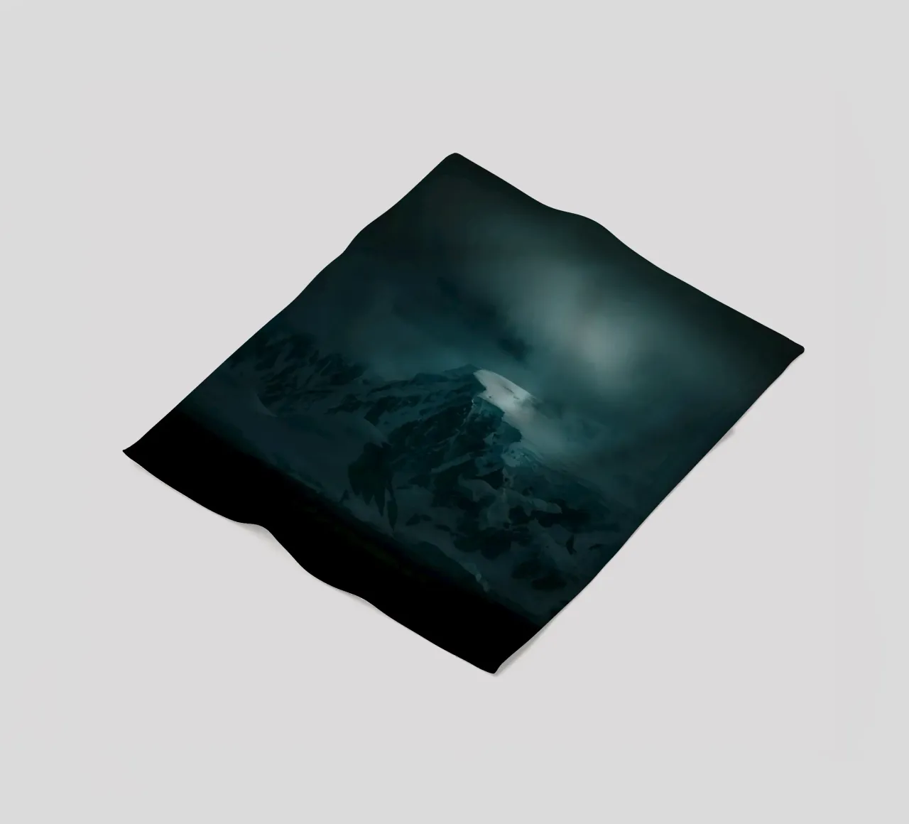 mountain ice fleece blanket by Earthly Visions