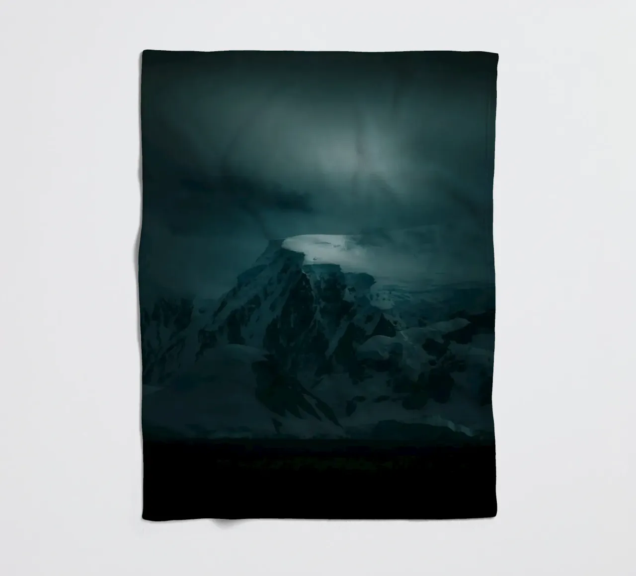 mountain ice fleece blanket by Earthly Visions