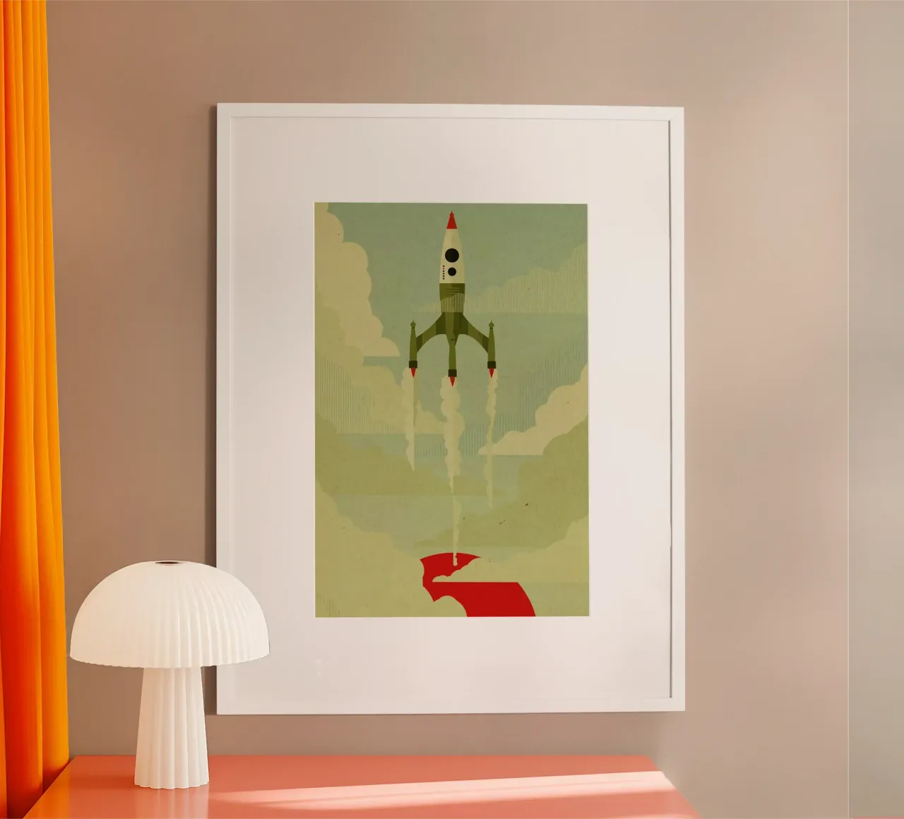 The Journey poster con telaio in alluminio da Danny Haas