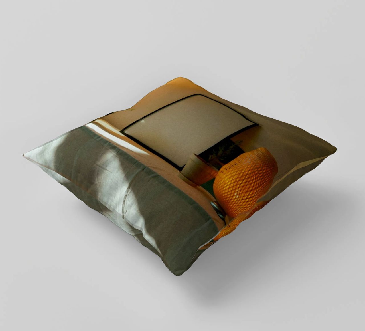frame picture frame decorative cushion by Earthly Visions