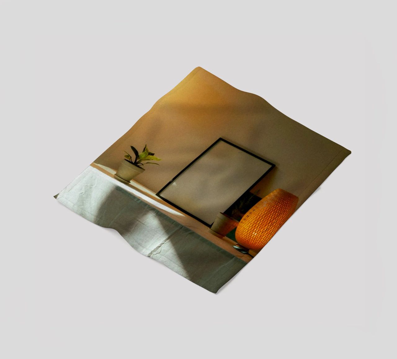 frame picture frame fleece blanket by Earthly Visions