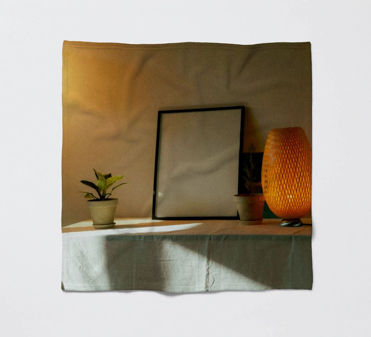 frame picture frame fleece blanket by Earthly Visions