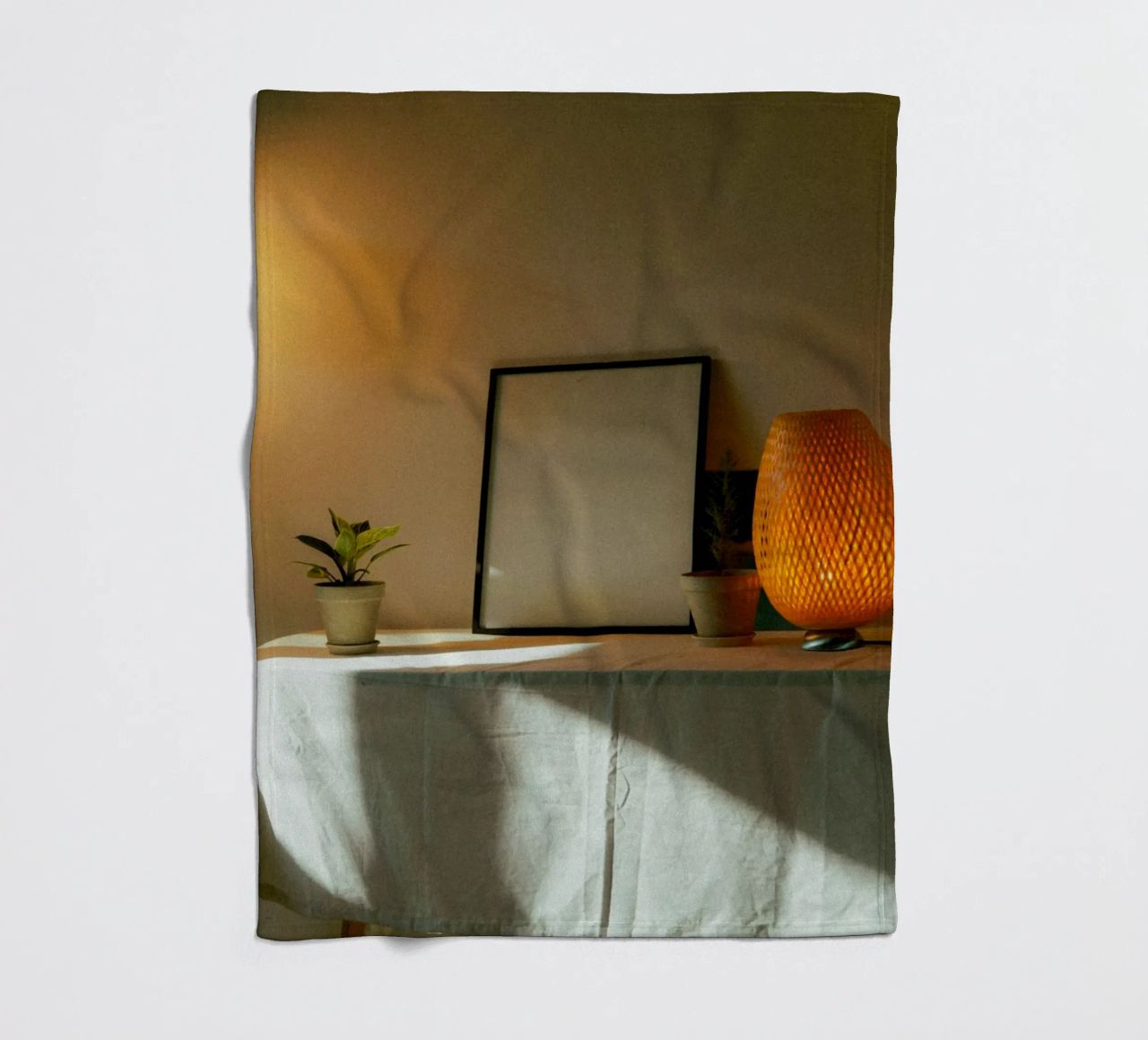 frame picture frame fleece blanket by Earthly Visions