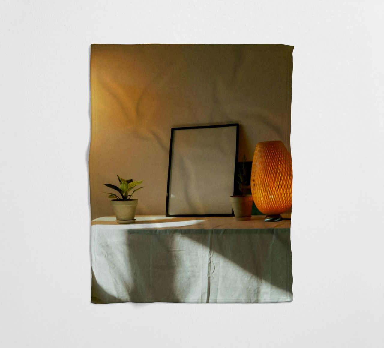 frame picture frame fleece blanket by Earthly Visions