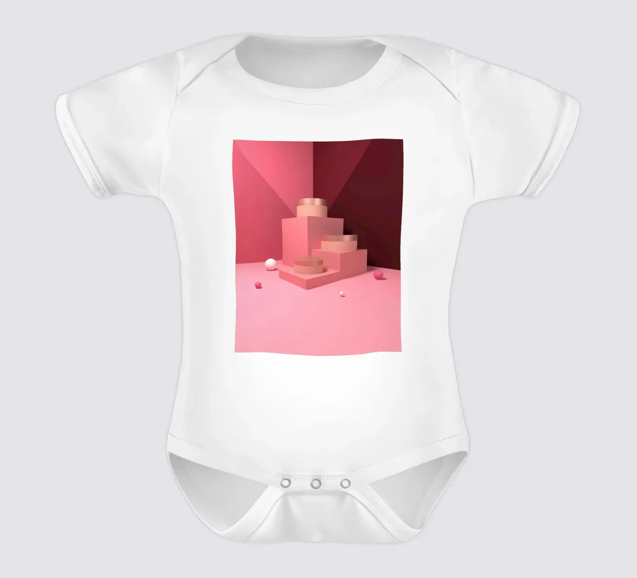 forme geometriche sfere body neonato maniche corte da Earthly Visions