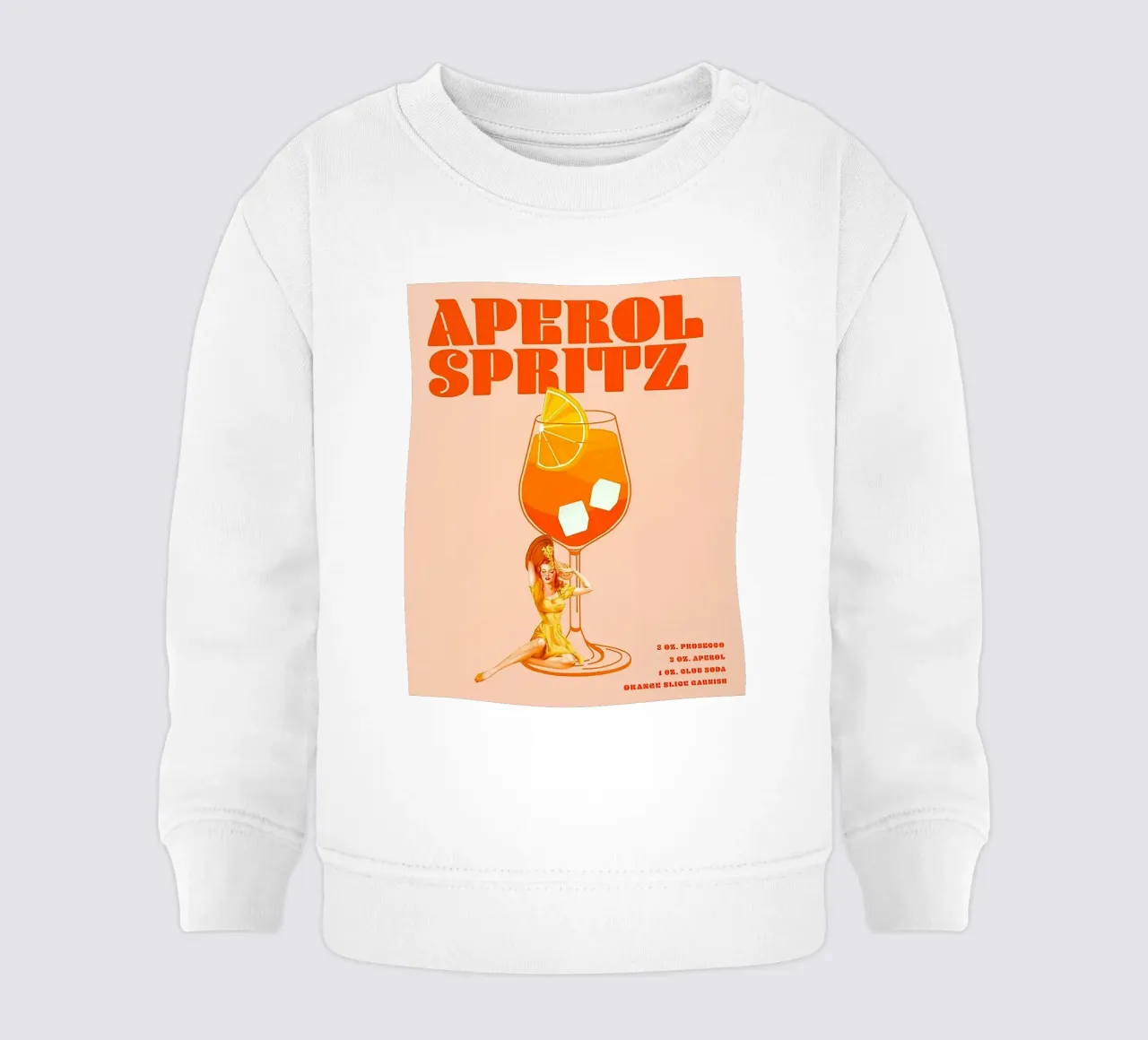 Aperol spritz felpa neonato da MIa_Dispath