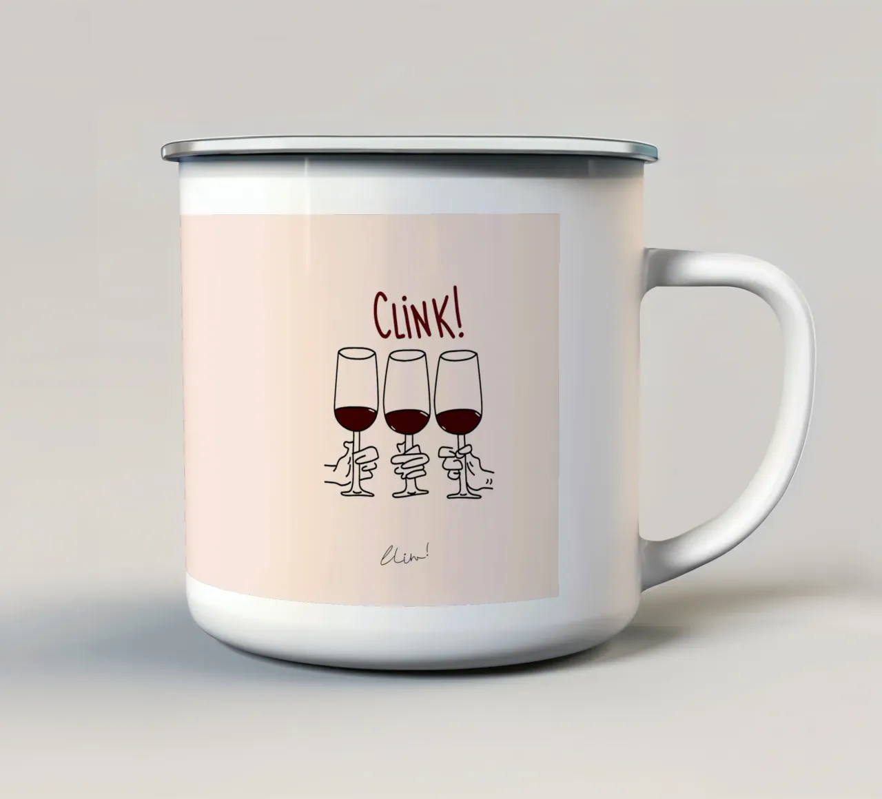 Clink Clink tazza in smalto da Mildred Store