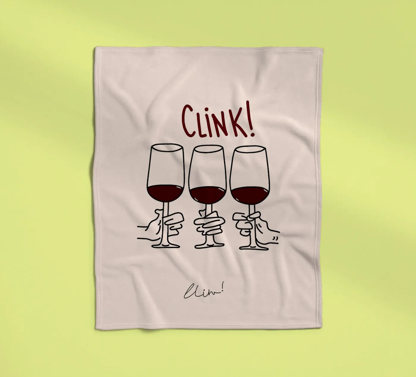 Klink Klink fleecedeken van Mildred Store