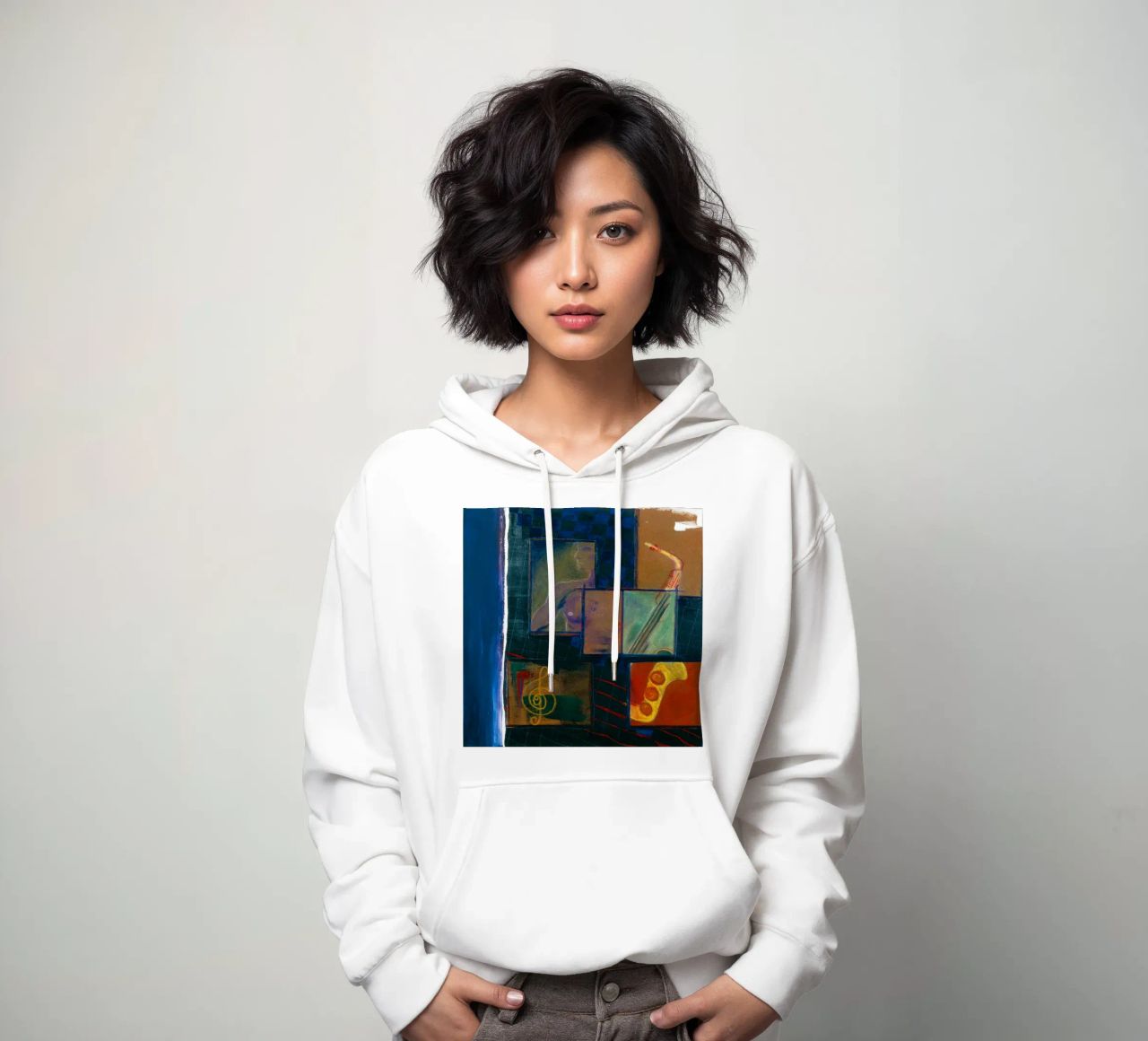 JAZZ felpa con cappuccio da Vintage Van Gogh