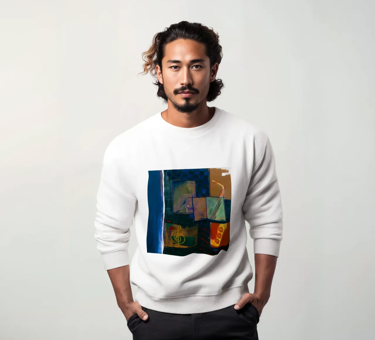 JAZZ sudadera de Vintage Van Gogh