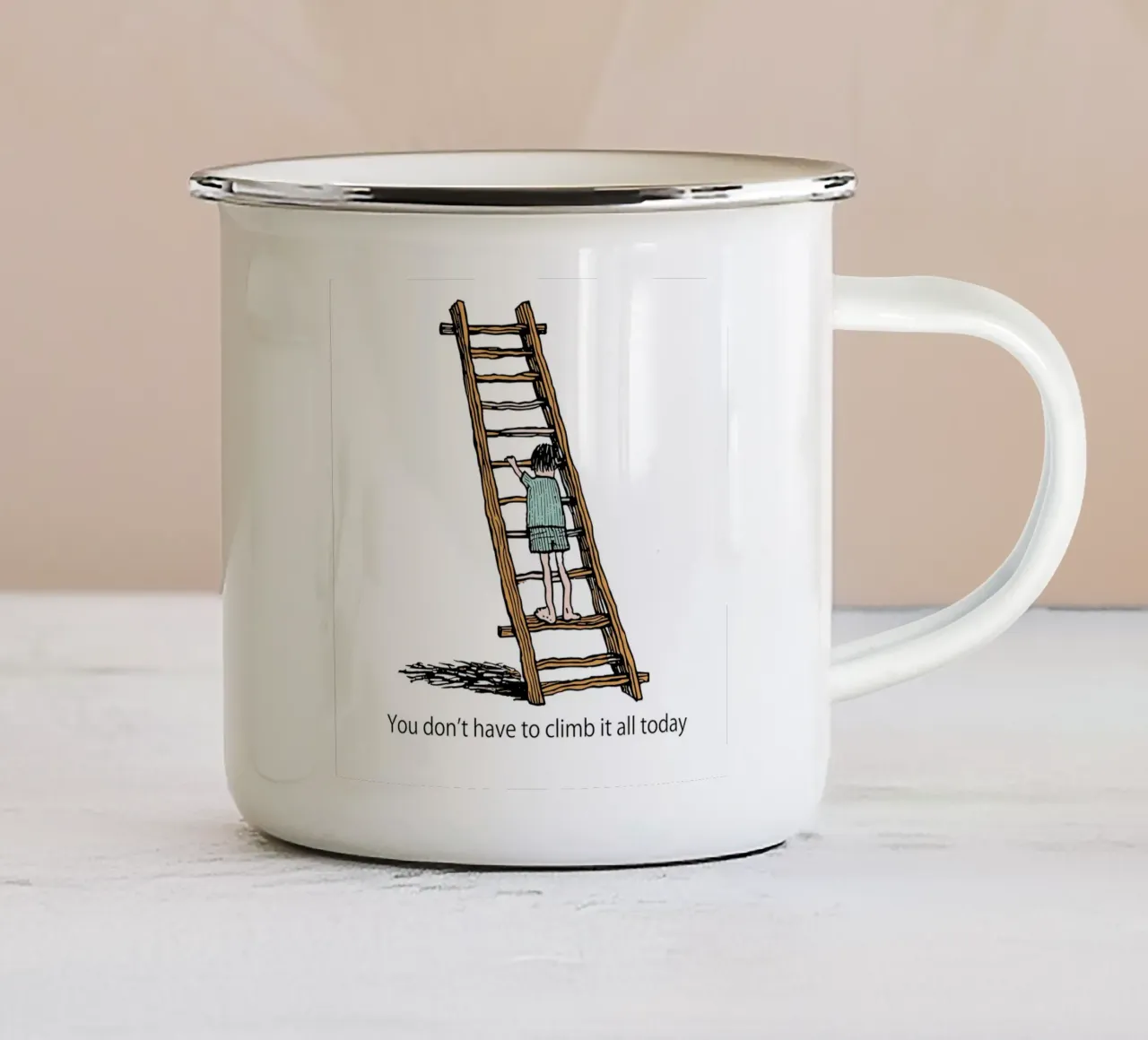 The Daily Ascent tazza in smalto da ramosashop