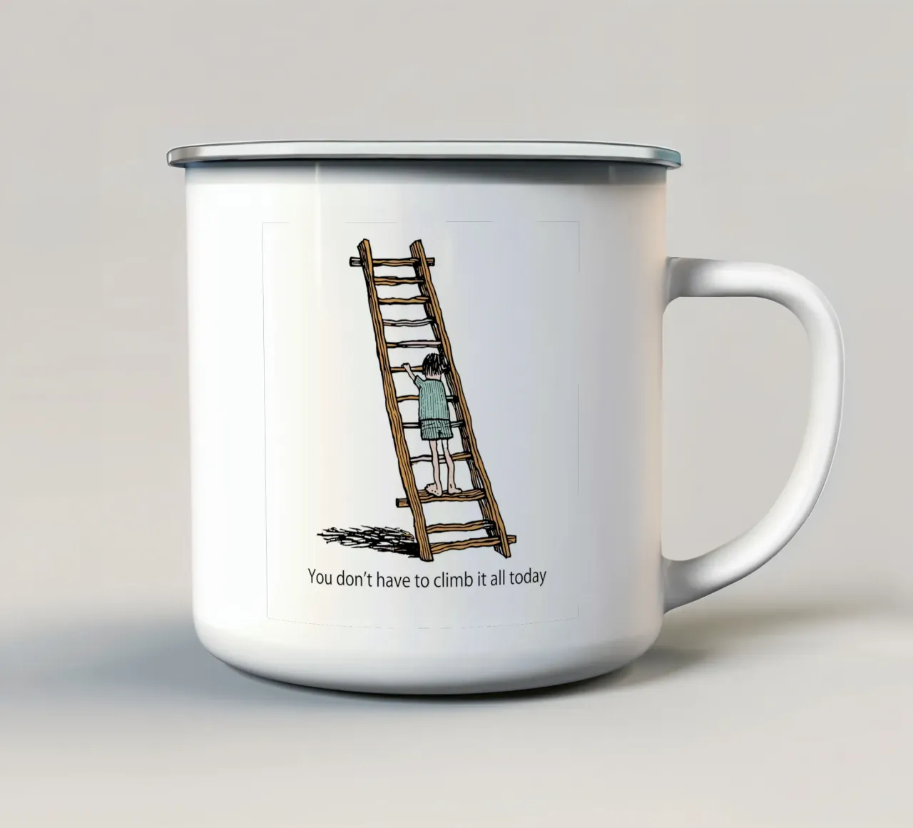 The Daily Ascent tazza in smalto da ramosashop
