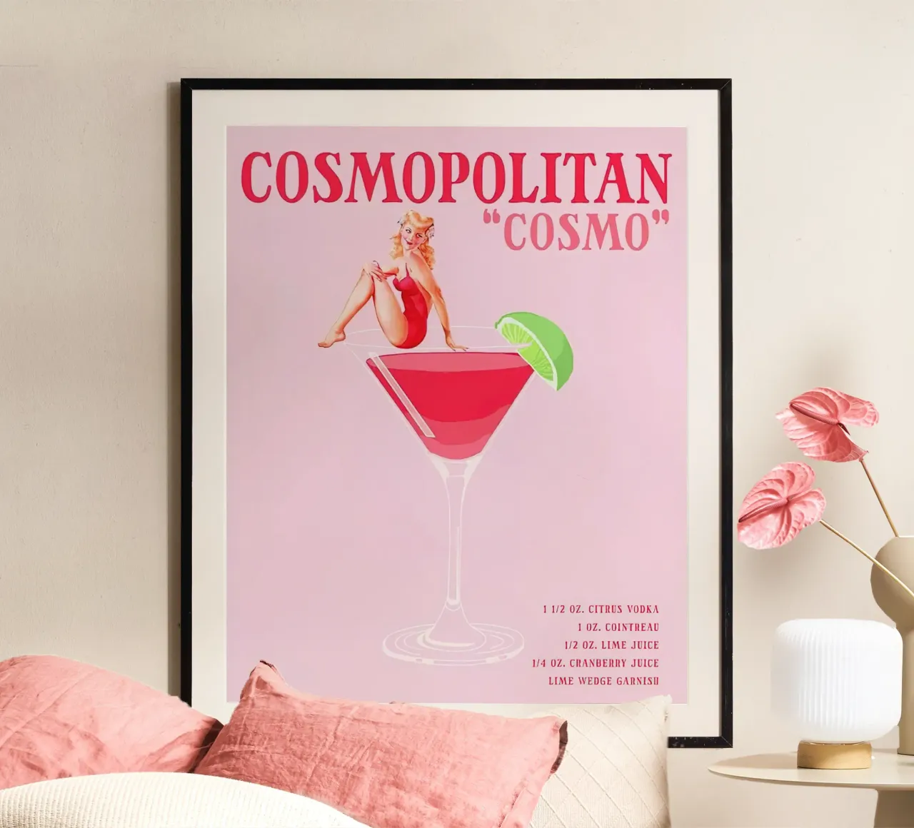Cosmopolitan-Cocktail Poster von MIa_Dispath